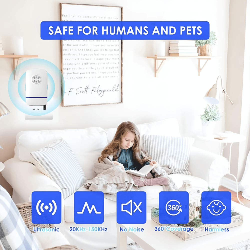 Set 6 máy đuổi muỗi cắm điện Ultrasonic