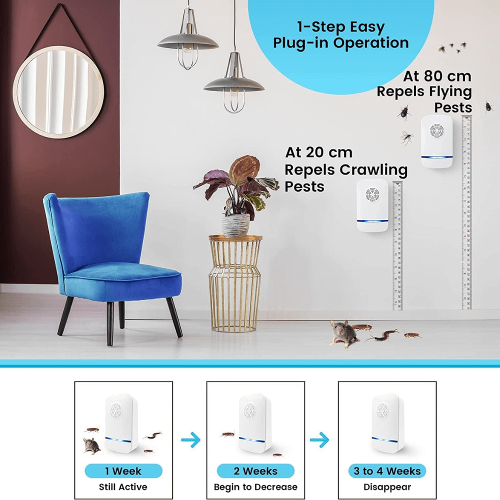 Set 6 máy đuổi muỗi cắm điện Ultrasonic