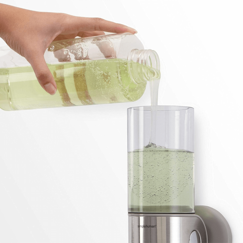 Bình đựng dầu gội, sữa tắm Simplehuman gắn tường loại đơn