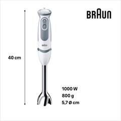 Bộ máy xay cầm tay BRAUN MQ 5200 1000W màu trắng