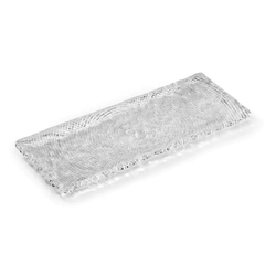 Đĩa chữ nhật Diamante trắng 31x125 IVV 6902.1