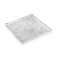 Đĩa vuông Diamante trắng 31.5cm IVV