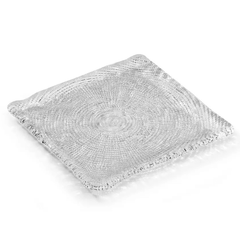 Đĩa vuông Diamante trắng 20cm IVV 6904.1