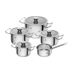 Bộ nồi Zwilling Element 5 món kèm quánh vung kính