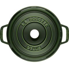 Nồi tròn STAUB Cocotte B-GR 22cm màu xanh lá