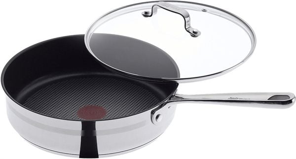 Chảo chống dính thành cao Tefal Jamie Oliver 24 cm có vung kính