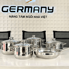 Bộ nồi WMF Diadem Plus 5 món kèm chảo thép WMF 24cm
