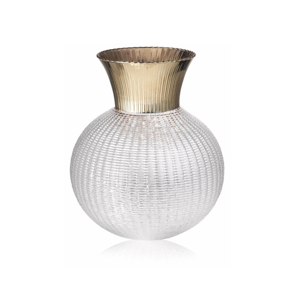 Lọ hoa Ophelia trắng 30cm IVV