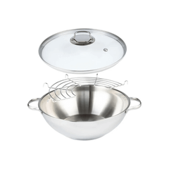 Chảo sâu lòng ERNESTO 32cm kèm vung kính