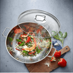 Chảo sâu lòng WMF Party 28cm kèm vung kính nội địa Đức
