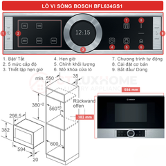 Lò vi sóng BOSCH BFL634GS1 âm tủ