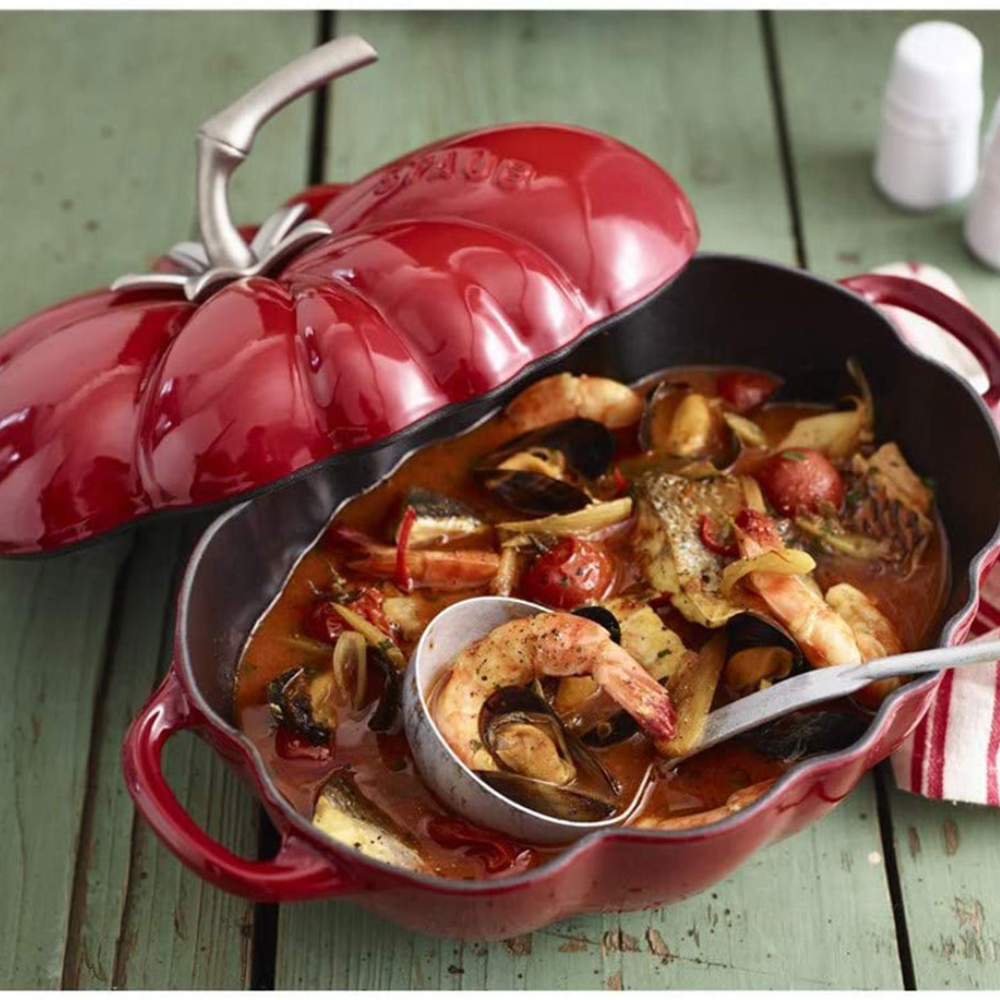 Nồi gang Staub cà chua 25cm nội địa Đức