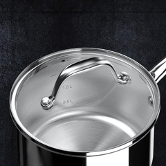 Bộ nồi inox cao cấp Ciwete 7 món có xửng hấp kèm chảo chống dính