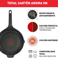 Chảo đúc cao cấp Tefal Robusto có miệng rót 24cm E2490444