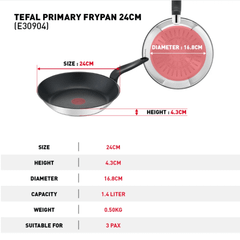 Chảo rán TEFAL Primary 24cm E3090404
