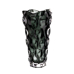 Chia sẻ    Bình hoa pha lê Bohemia Samba 30.5cm màu xanh rêu