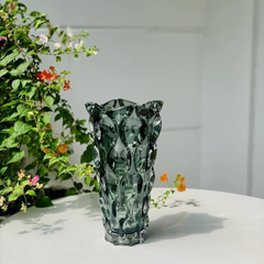 Chia sẻ    Bình hoa pha lê Bohemia Samba 30.5cm màu xanh rêu