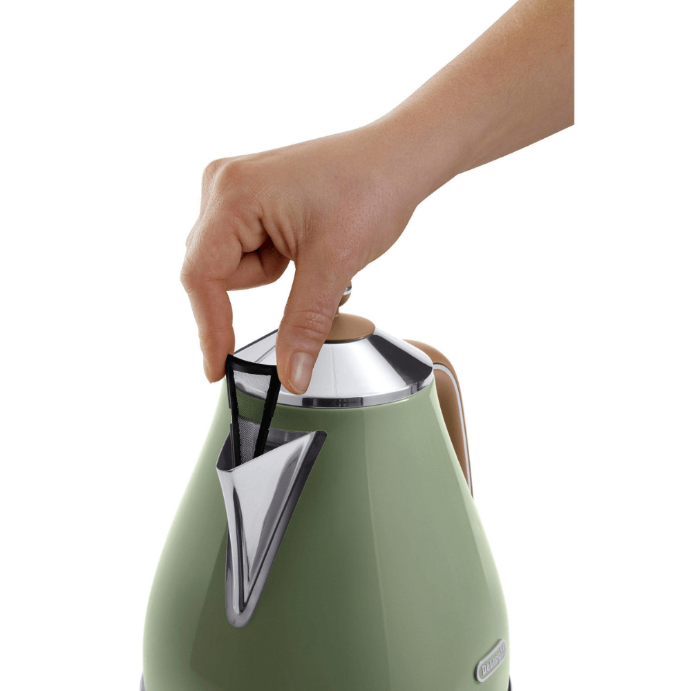 Ấm siêu tốc De'Longhi Icona Vintage 1,7L màu xanh olive green