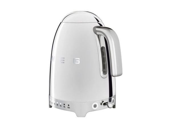 Ấm siêu tốc SMEG KLF04SSEU màu trắng bạc