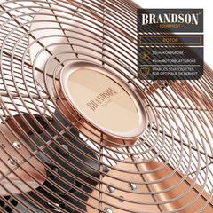 Quạt sàn BRANDSON 45cm màu đồng