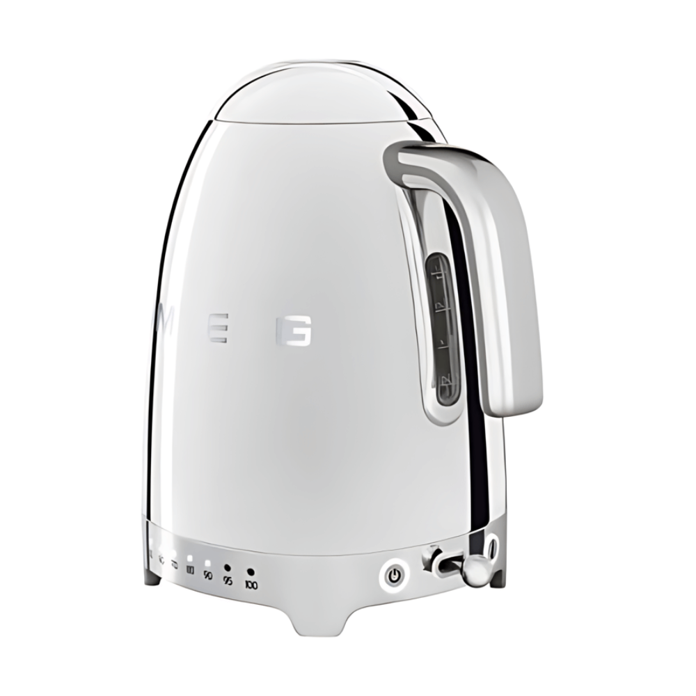 Ấm siêu tốc SMEG KLF04SSEU màu trắng bạc