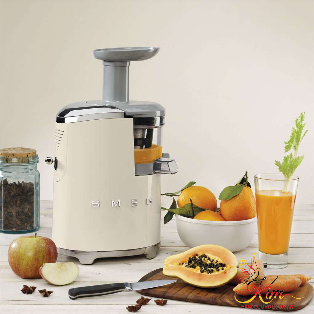 Máy ép chậm Smeg SJF01CREU màu kem nội địa Đức