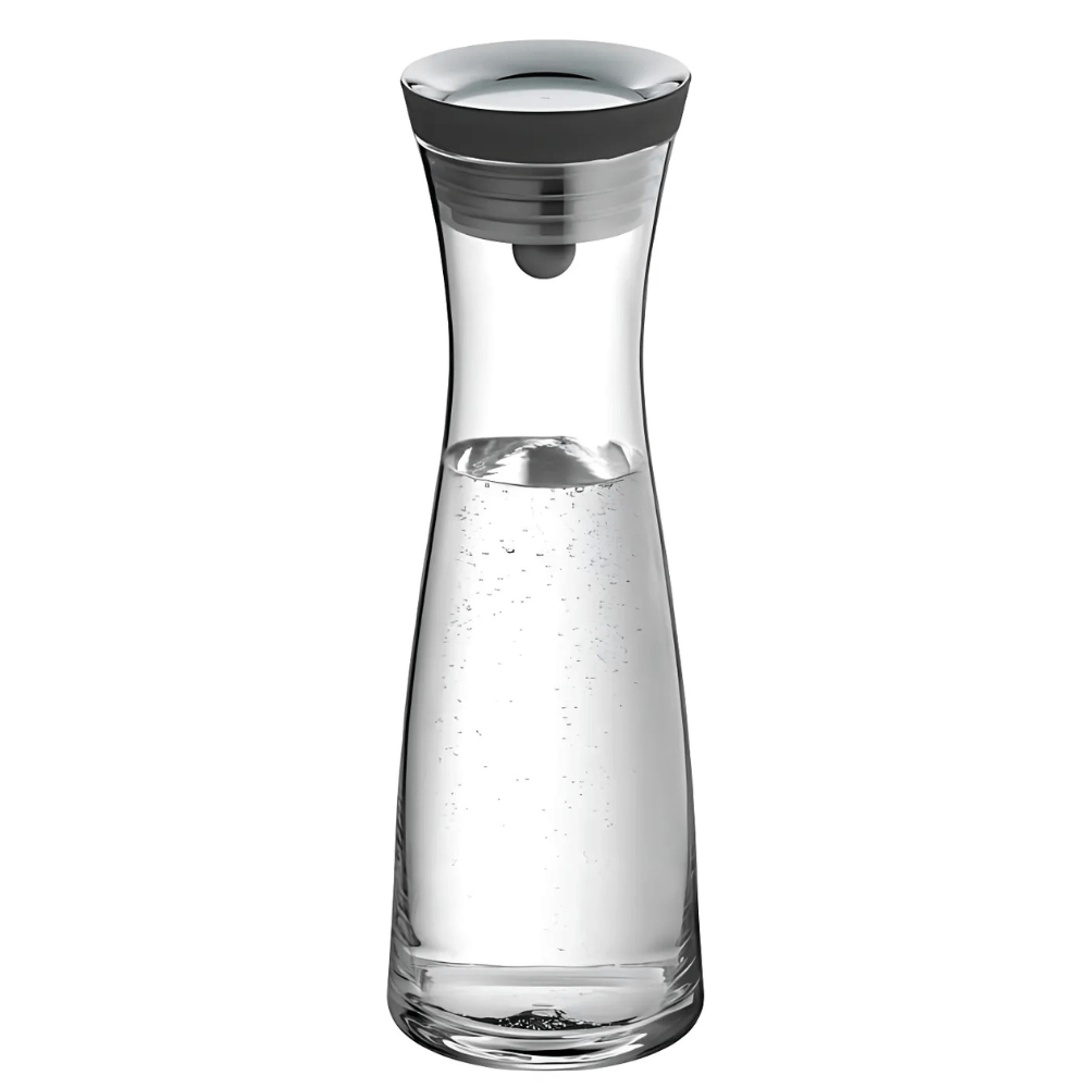 Bình nước thủy tinh WMF Basic 1L nắp đen