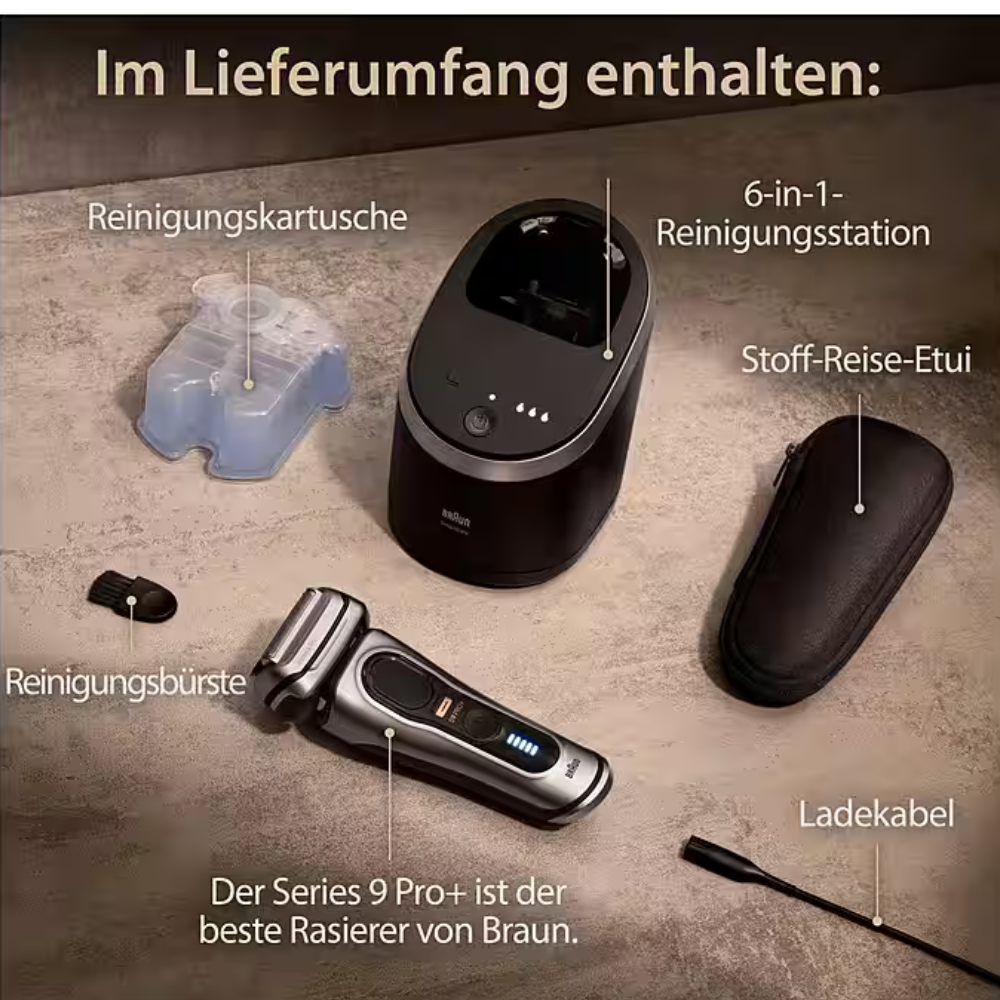 Máy cạo râu BRAUN Series 9 Pro+ 9567cc model 2024 made in Germany