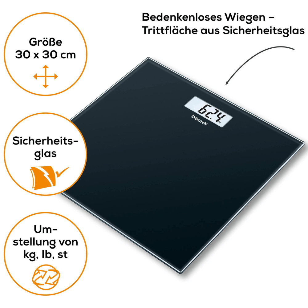 Cân sức khoẻ điện tử BEURER GS10 màu đen