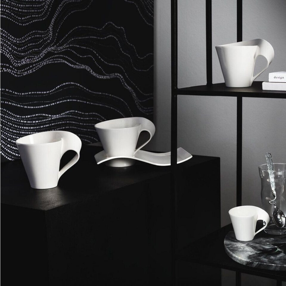 Set uống trà hoặc cafe 6 món Villeroy-Boch gồm 2 cốc, 2 thìa, 2 đĩa có hộp làm quà