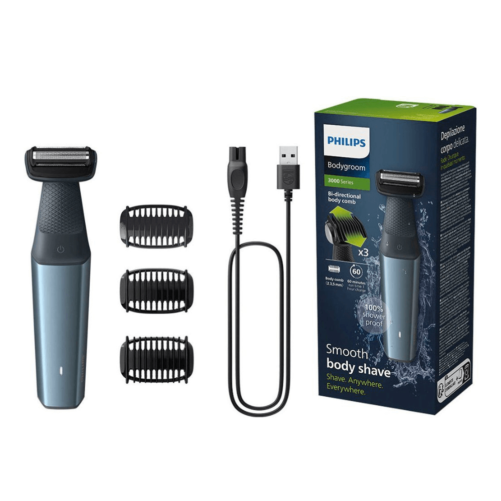 Tông đơ cạo lông toàn thân Philips BG3027/05 serie 3000 kèm 3 phụ kiện lược model 2024