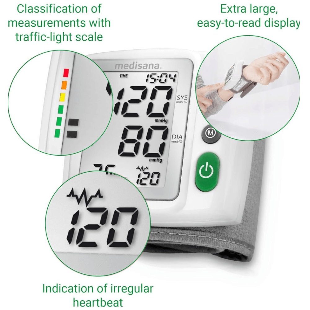 Máy đo huyết áp cổ tay Medisana BW315