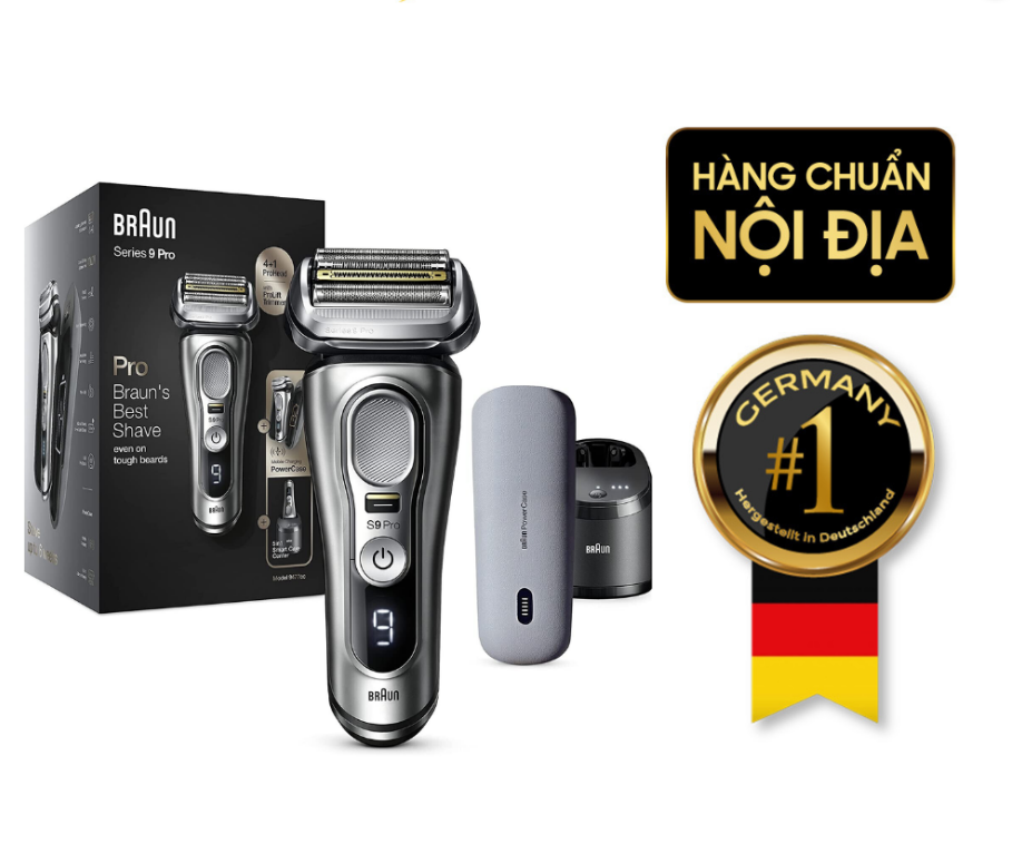 Máy cạo râu BRAUN serie 9 Pro 9477cc made in Germany