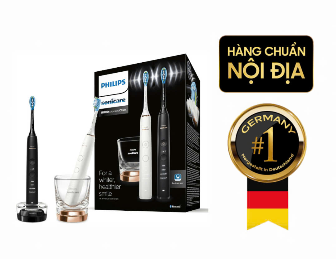 Set 2 bàn chải điện Philips Sonicare DiamondClean 9000 HX9914/57