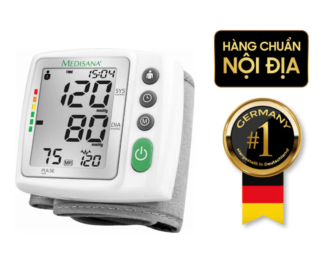 Máy đo huyết áp cổ tay Medisana BW315